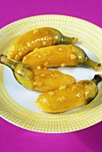Bananas with ginger and honey