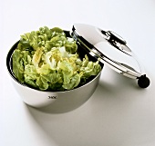 Lettuce in salad spinner