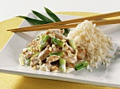 Chicken with ginger and coconut