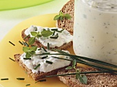 Camembert spread with herbs