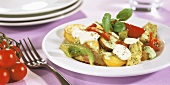Colorful Potatoand Mixed Vegetable Pan Dish