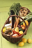 Basket of food for GI (Glycaemic Index) diet