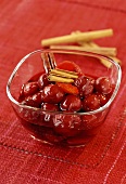 Sour cherry compote