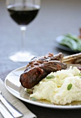 Leg of lamb with mashed potato