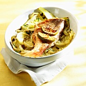 Red snapper on fennel with pastis