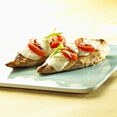 Chicken breast with tomatoes and mozzarella