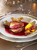 Duck breast fillet with beetroot sauce (Christmas)