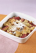 Rhubarb crumble