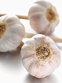 Three garlic bulbs