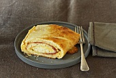 Cheese and salami roulade