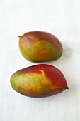 Two Mangos on White