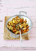 Chicken, quince and carrot stir-fry