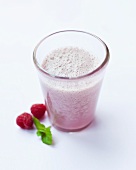 Raspberry shake in glass