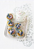 Pistachio cupcakes with mascarpone