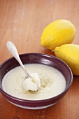 Lemon sorbet with mascarpone
