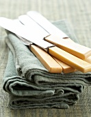 Knives on cloths