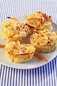 Pasta nests with carrots