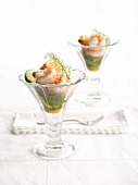Prawn and avocado cocktail with aioli