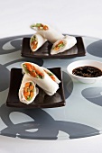 Spring rolls with vegetable filling