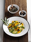 Pumpkin and courgette salad