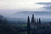 Wintry scene in the Valpolicella region, Veneto, Italy