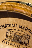 Barrique mit Schriftzug, Château Margaux, 1er Cru, Margaux