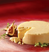 Hard cheese with figs