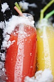 Various ice cold smoothies