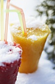 Two chilled smoothies