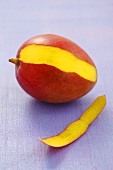 A mango, sliced