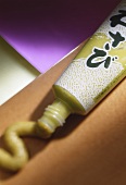 A tube of wasabi paste