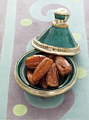 Dates in an oriental bowl