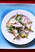 Radish and bean salad