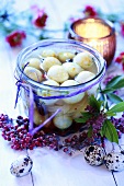 Pickled quails' eggs for Easter