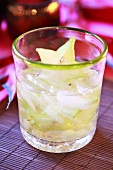 Cocktail with starfruit