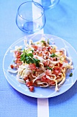 Tagliatelle with tomatoes