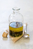 Home-made basil oil