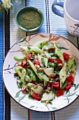 Celery and pepper salad