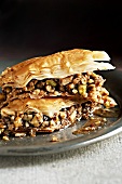 Baklava with nuts and honey