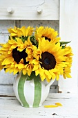 Sunflowers in a vase