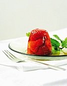 Strawberries in jelly with maple syrup