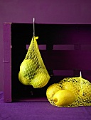 Lemons in net bags