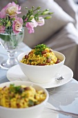 Couscous with vegetables and raisins