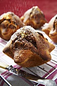 Small star-shaped marble cakes