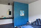 Schlafzimmer mit Dusche (Villa Nalu, Südfrankreich)
