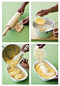 Making vanilla slices