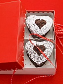 Chocolate hearts to give as a gift
