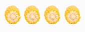 Four cobs of corn