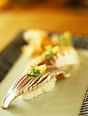 Nigiri-sushi with sardine