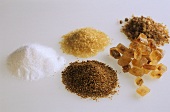 Various types of sugar